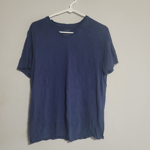 Vince Men's Deep Blue Short Sleeve Tee Medium - Picture 1 of 3